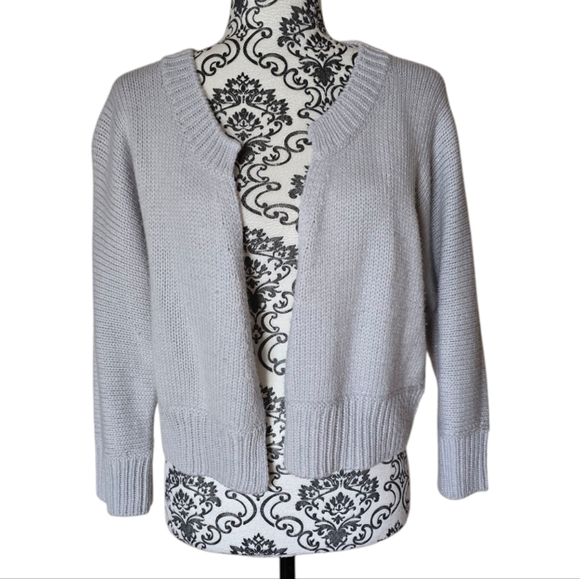 Banana Republic wool and alpaca blend open front cardigan size large - Picture 1 of 12